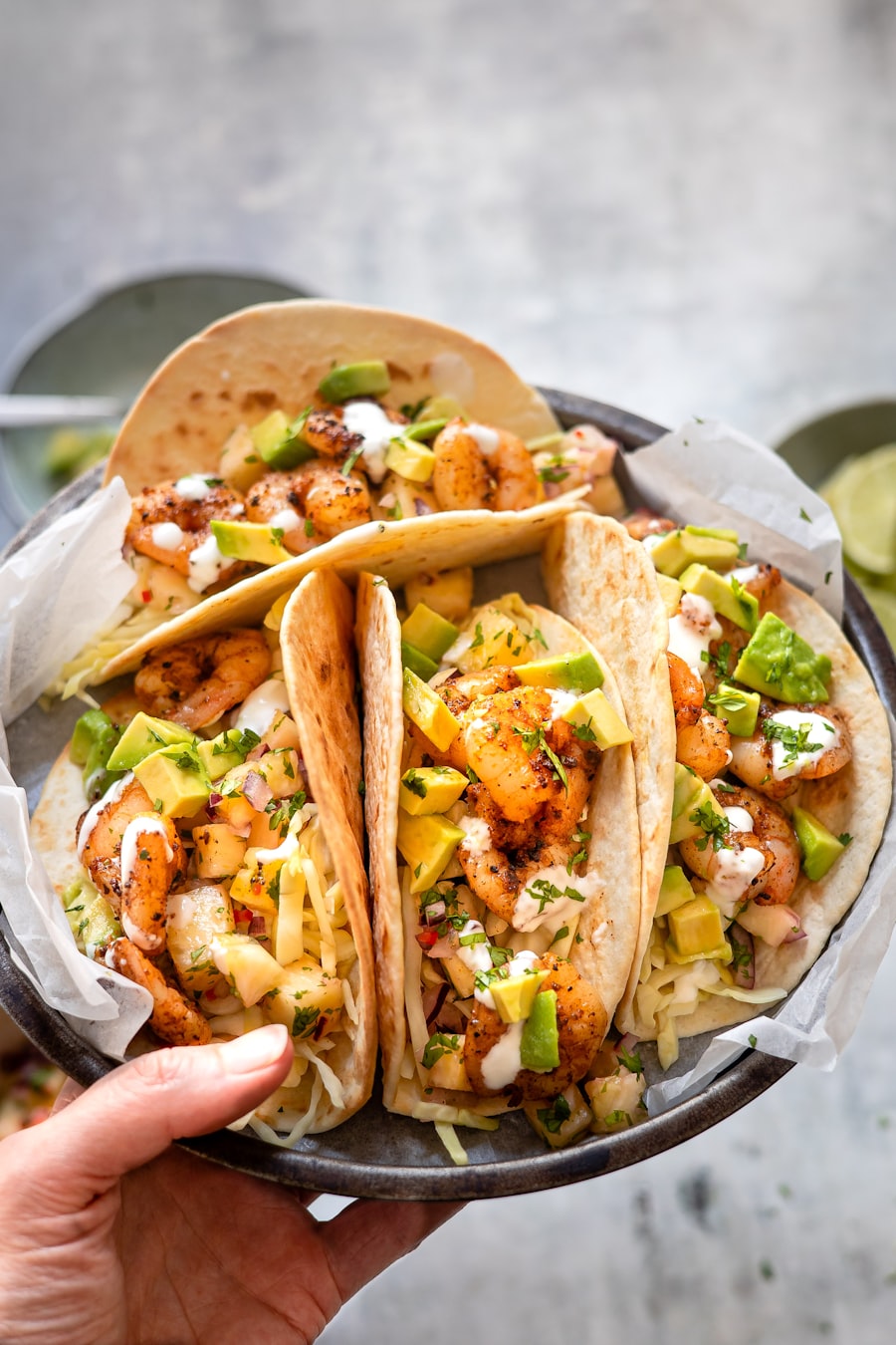 Tacos de camarón